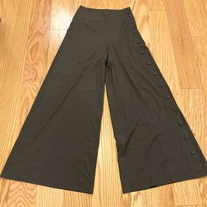 NWT Anthropologie Wide Leg Side Button Trousers
